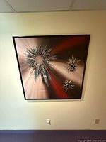 Full view of framed painting on wall