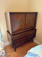 Front view showing full dresser