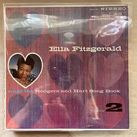 Front of LP in clear sleeve showing title, artist, label and volume number