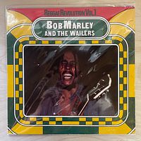 Front sleeve of Bob Marley Reggae Revolution Vol. 1 LP in protective sleeve