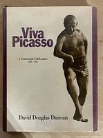 Front dust jacket showing full-length image of Picasso and title