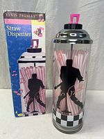 dispenser beside box showing overall design