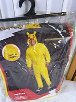 Front of sealed package showing Pikachu costume image