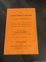 Front cover of 1959 CNA convention sale catalogue