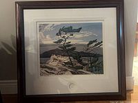 Framed print front view showing artwork and frame