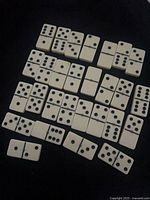 All 28 domino tiles displayed face up