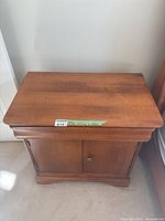 Nightstand front view closed