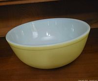 Side profile showing yellow exterior finish