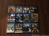 Top view showing all 12 Blu-ray movie cases.