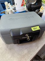 Closed SentrySafe showing overall appearance