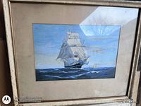 full view of framed artwork