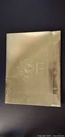 Gold embossed folder closed