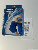Front of boxed elbow support brace