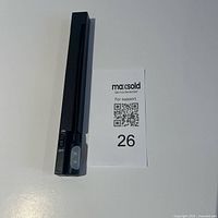 Lamp folded showing front with on/off switch