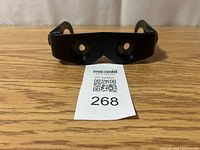 Front view of Zoomies hands-free binocular glasses showing twin lenses