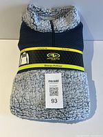 Folded Athletic Works sherpa pullover sweater with retail band
