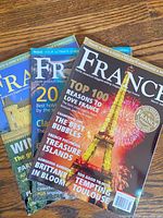 Three representative France Magazine covers
