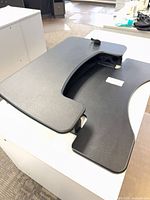Top view of Varidesk ProPlus 36 showing dual-level black surface