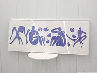 Straight-on view of full framed print