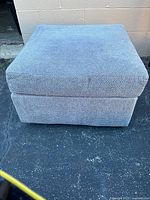 Full view of ottoman front and top