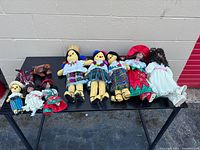 Entire lot laid out on table for size and quantity reference