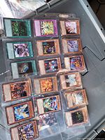 Full view of binder sheet showing all cards in lot