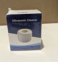 Front of sealed box showing Ultrasonic Cleaner branding
