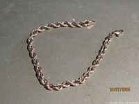 Full view of twisted rope bracelet