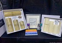 Entire lot showing candle sets, art, sprays, pill organizer