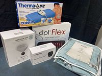 Group shot of all five packaged items