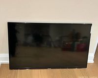 Front view of Samsung flatscreen TV