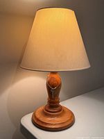 Full view lamp with shade illuminated