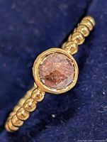 Close-up of diamond and band detail