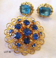 Brooch and earrings overview
