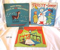 Front covers of the three 78 RPM albums
