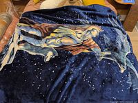 Full blanket laid out showing overall design