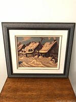 Full view of framed print showing image and frame