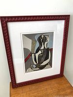 Framed Picasso print front view