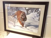 Full view of framed tiger print