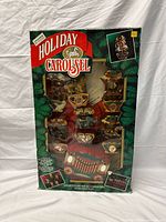 Front of boxed Mr. Christmas Holiday Carousel