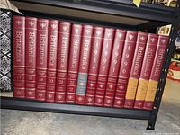 Shelf view showing Britannica Macropaedia and yearbooks