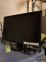 Front view of eMachines E181H monitor on stand