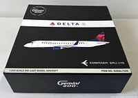 Closed Gemini 200 box showing Delta ERJ-175 artwork