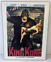 Front view of King Kong poster showing full image and border