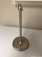 Full view of stainless steel paper towel holder