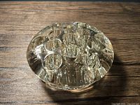 Top view showing 12 holes and thick glass clarity