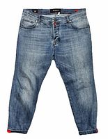 Front view of Kiton capri jeans showing overall style and condition