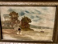 front view of painting in frame