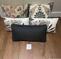 All five pillows front view