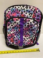 Front view showing pattern, front pocket, ruler for scale